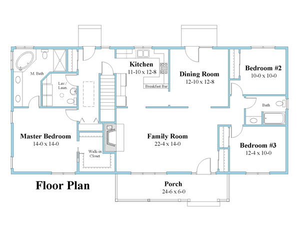 colonial first floor plan